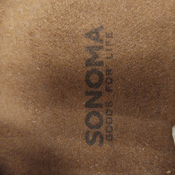 New In Box Sonoma Annalee Triple Strap Brown Sandals Size 7 - Picture 4 of 5